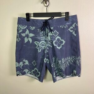 Billabong Upcycler Goodtimes Pro Board Shorts Mens 31 Navy Blue Floral Tropical